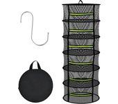 4/6 Layer Folding Food Herbs Drying Net Drying Rack Breathable Hanging Mesh Basket Flowers Buds Plants Flowers Buds Dryer