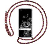 Tumundosmartphone Funda Colgante Transparente para Samsung Galaxy S20 Ultra con Cordon Rosa / Dorado