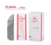 50pcs 7/9/11/12/14/16/17/18/21 Pins U Shape  Permanent Makeup Needles Blade For 3D Eyebrow Tattoo Microblading Tattoo Pen