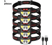 KDULIT Powerful LED Induction Headlamp USB Rechargeable COB Headlight Built-in Battery Head Flashlight for Fishing Camping Torch