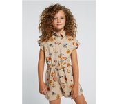 Mayoral Mono Sarga Flores - Vestidos Niña