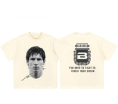 Cristiano Ronaldo Neymar Lionel Messi Football Superstar Portrait Printed Tee Men Women Cotton Loose Casual Short Sleeve Tshirt