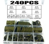 100/150/240pcs Bonded Washer Metal Rubber Oil Drain Plug Gasket Fit M6 M8 M10 M12 M14 M16 Combined Washer Sealing Ring