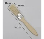 5Pcs Paint Brush Wooden Handle BBQ Brush 1-6 Inch Plastic Soft Hair Brush Artist Painting Brushes Furniture Wall Paint Tool