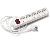 Elbat regleta alimentacion - 5x schukos - interruptor on/off - cable de 1.50m