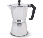 Quttin - Cafetera Italiana Aluminio 9 Servicios Inducción - Duradera y Fácil de Usar