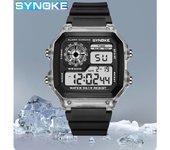 SYNOKE Digital Watches Men Sports Luminous Multifunction Waterproof Chrono Wristwatch Outdoor and Running Student Seven Light