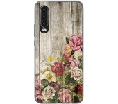 Tumundosmartphone Funda Gel Tpu para Huawei P30 diseño Madera 08 Dibujos
