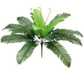 1pc,Artificial Plant, 18 Head Of Lron Leaves, Simulated Silk Cloth GreenPlanting, Iron Tree Leaves,Loose Tail, Palm Leaf Plant