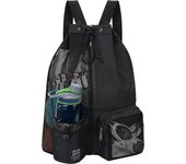 Swim Bag Mesh Drawstring Backpack with Wet Pocket Multipurpose Lightweight Beach Backpack for Swimming, Gym, and Workout Gear
