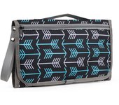 Alfombrilla portátil para cambiador de bebé, bolsa de pañales para cochecito de recién nacido, almohadilla para cambiar pañales de una mano, accesorios para bebés