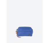 KBAS - Bolso bandolera nylon con cremallera  azul para mujer