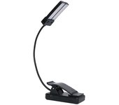 Recargable de doble cabeza, luz de soporte de música portátil, luz de soporte de música con clip, ojo ligero