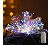 LED Fairy String Lights Battery Powered Copper Wire Garland Light For Bedroom Outdoor Garden Wedding Party Birthday Decoration