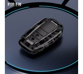 ABS Carbon Fiber Car Key Case Cover For Toyota Prius Camry Corolla CHR C-HR RAV4 Land Cruiser Prado Protector Shell Accessories