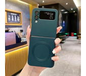 Magnetic Wireless Charge Magsafe Case for Samsung Galaxy Z Flip6 Flip5 Flip4 3 5g Matte Silicone Back Cover Zflip Flip 6 5 4 3