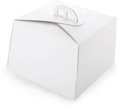 Glotomania Caja para Tarta Blanca RIO 29 Cm - Cartón Extra-Resistente