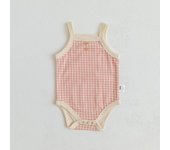 Summer Newborn Baby Girls Sleeveless Sling Plaid Outfits Cotton Soft Jumpsuits Infant Kids Casual Clothing Bodysuits