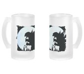 JARRA CERVEZA CRISTAL godzilla dinosaurio legendario extraterrestre esmerilada esmerilado 500ml monstruo pelicula et