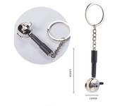 Coffee Supplies Keychain Mini Tamper Keychain Portable Fashionable Zinc Alloy Coffee Keychain Decoration Gift for Coffee Lovers