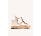 Sandalias Cuña Piel Flecos Elderon