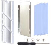 GPUHOLD M.2 SSD HeatSink Heat sink NVME NGFF 2280 SSD Hard Disk Aluminum Heat Sink Radiator Thermal Cooling Pad Desktop PC PS5