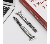 18mm Universal Diamond Strap For Huawei Watch GT4 41mm Women Jewelry Bracelet For Garmin Vivoactive 4S 3S/Venu 3S 2S Metal Band