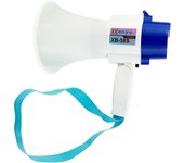 Megáfono Portátil, Altavoz Megáfono De Transmisión Ultra Larga De 500 Metros, Megáfono De Mano con Grabadora De Voz, Recargable por USB.