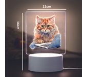 cat Usb Atmosphere Table Lamp Rgb Night Lights Led Mange Avatar Room Decor Gift Rgb Night Lights Led