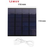 5/6V 1/1.5/2W 400mA Solar Panel Solar System for Cell Phone Battery Charger USB Output for Cell Mobile Phone Chargers