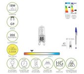 Maurer Bombilla Halogena G-9 18 W 205 Lumenes Luz Cálida