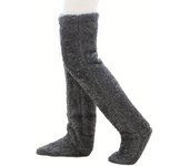 Calentadores de piernas Fuzzydreams, calentadores de piernas Fuzzy Dreams, calcetines hasta el muslo Fuzzy Dreams, calentadores de piernas Fuzzy Brown