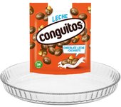 Pack repostería:CONGUITOS LECHE DOYPACK 220G+Plato De Tarta De Vidrio 27 cm