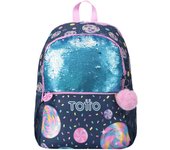 Mochila Escolar Grande de Dulces y Piruletas - Sweet Candy - Totto España