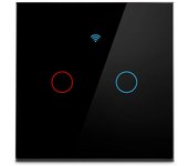 Tuya Wifi Smart Light Switch EU 1/2/3Gang Touch Light Switch No Neutral Wire Wall Light Switches for Alexa Google Voice Control