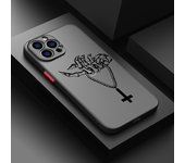 Skull Art For iPhone 15 Ultra 14 13 12 11 Mini XS XR X 8 7 Pro Max Plus Frosted Translucent Phone Case