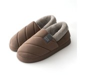 Zapatillas de casa peludas cálidas para hombre y mujer, zapatos de piso cómodos para dormitorio interior, toboganes de felpa de moda, talla grande, Invierno