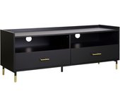 Mesa de TV Tedy 2 Cajones Negro - Atmosphera