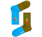 Happy Socks Calcetines Estampados Mix Match 3/4 Crew Talla 36-40 - Moda Hombre