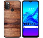 Funda Silicona para TCL 20Y diseño Madera 02 Dibujos