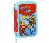 Plumier Doble Pequeño 28 piezas Superthings Kazoom Kids Safta 412276854