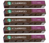 Nestlé Café Verona Nespresso Starbucks 50 Cápsulas - Calidad Starbucks en Casa - Café Italiano Auténtico