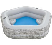 Bestway Piscina Hinchable Familiar 213x206x53 cm +6 Años Jardin 54423