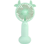 Mini ventilador de mano con carga USB, ajustable, 2 velocidades, con luces, paquete de 1