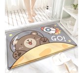 Cartoon Animal Bath Mat Diatom Mud Carpets Non Slip Shower Room Entrance Floor Foot Mats Home Toilet Kitchen Indoor Decor Rug