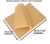 100pcs Parchment Paper Baking Sheets Non-Stick Precut Suitable for Baking Grilling Air Fryer Steaming Cookie Disposable Mats