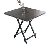 Mesa plegable sencilla CAMPING, mesa cuadrada plegable de madera, mesa de picnic práctica para exteriores, mesa de comedor pequeña para el hogar CAMPING， Mesa de comedor 60*60 70*70 80*80cm