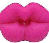 Chupete creativo, divertido chupete con forma de labios para bebé, chupete de silicona con forma de boca de labios, perfecto para niños o niñas pequeños, color rosa y rojo