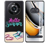 Funda Silicona Transparente para Realme 11 Pro / 11 Pro+ Plus 5G diseño Summer Dibujos