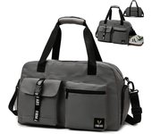 Bolsa de Deporte para Mujer y Hombre, with Zapatos y Ropa Mojada para compartimention, Bolsa Fitness para Viaje, Fin de Semana, Nación